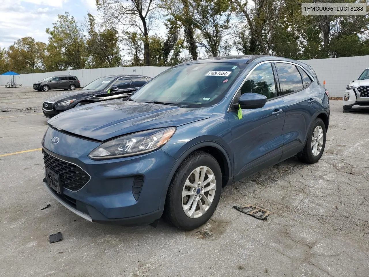 2020 Ford Escape Se VIN: 1FMCU0G61LUC18288 Lot: 74267654