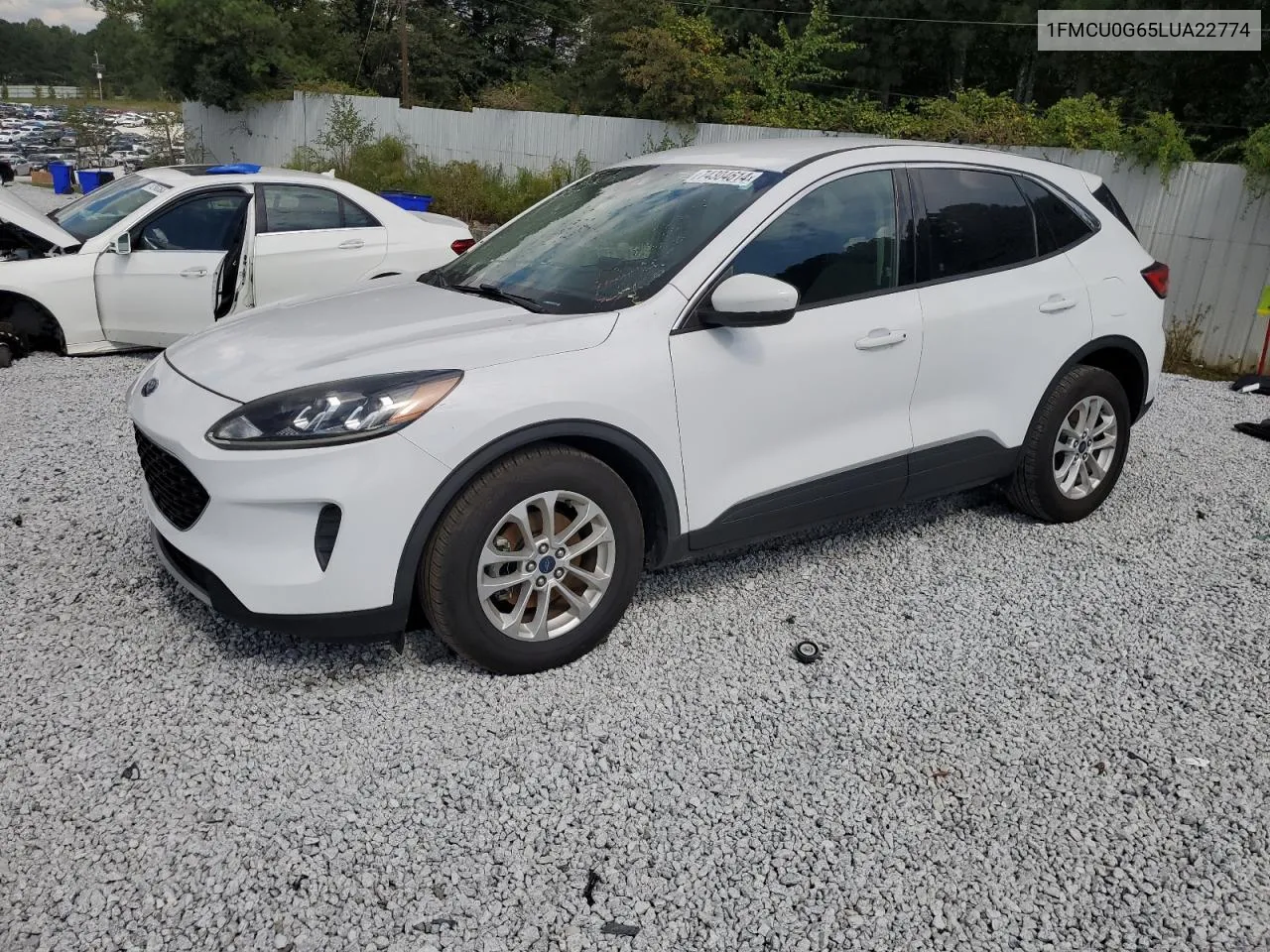 2020 Ford Escape Se VIN: 1FMCU0G65LUA22774 Lot: 74304614