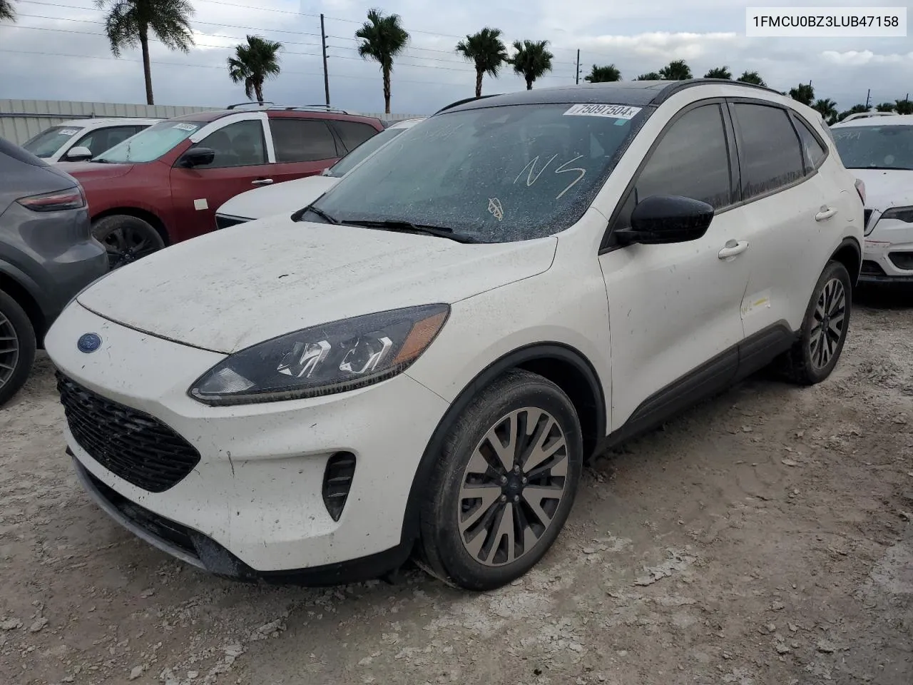 2020 Ford Escape Se Sport VIN: 1FMCU0BZ3LUB47158 Lot: 75097504