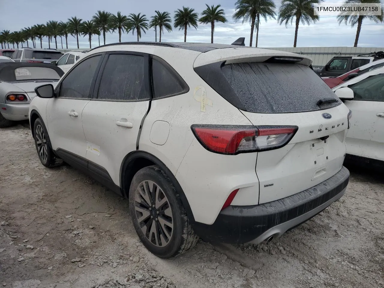 2020 Ford Escape Se Sport VIN: 1FMCU0BZ3LUB47158 Lot: 75097504