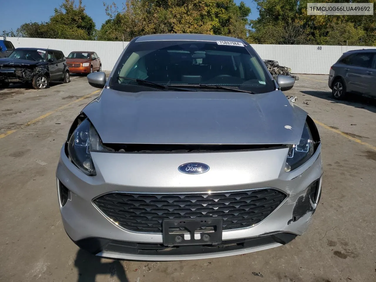 2020 Ford Escape Se VIN: 1FMCU0G66LUA49692 Lot: 75897984