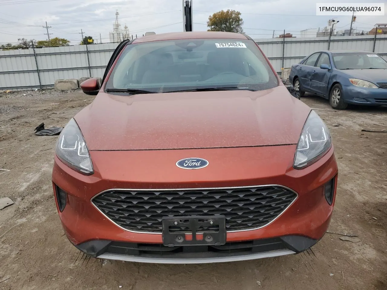 2020 Ford Escape Se VIN: 1FMCU9G60LUA96074 Lot: 76754624