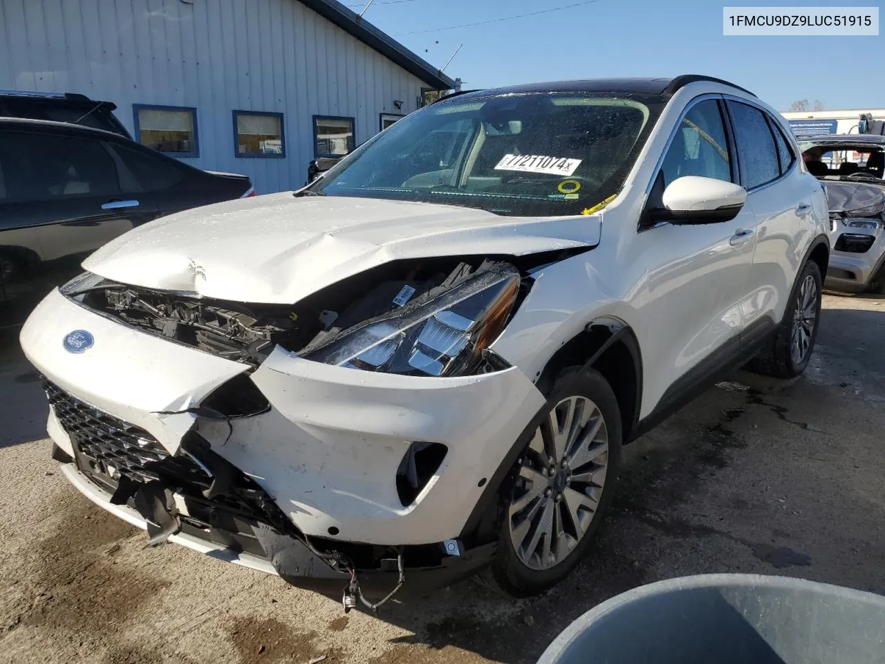 2020 Ford Escape Titanium VIN: 1FMCU9DZ9LUC51915 Lot: 77211074