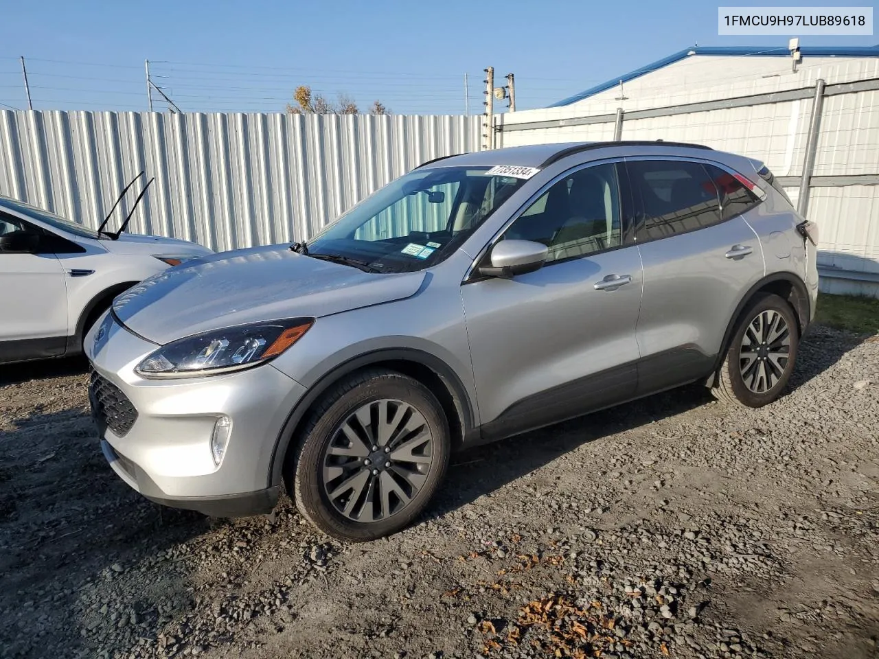 2020 Ford Escape Sel VIN: 1FMCU9H97LUB89618 Lot: 77351334