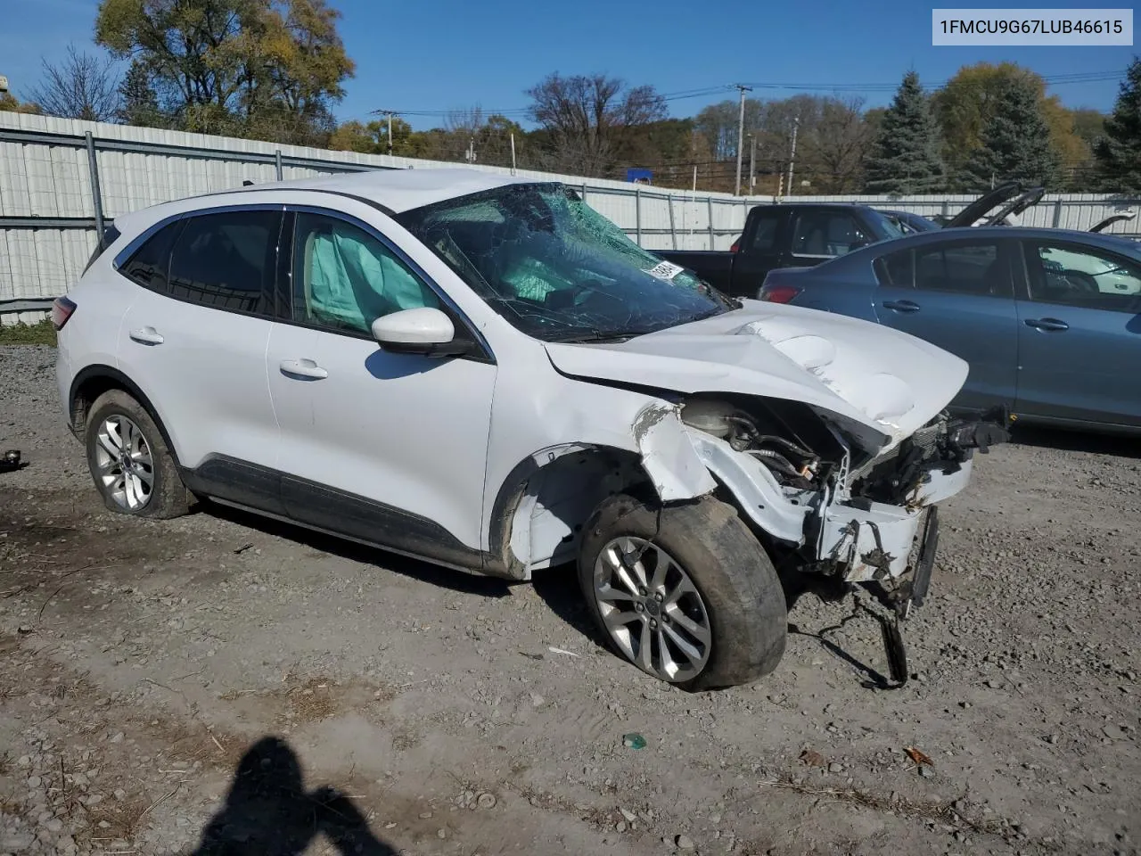 2020 Ford Escape Se VIN: 1FMCU9G67LUB46615 Lot: 77572984