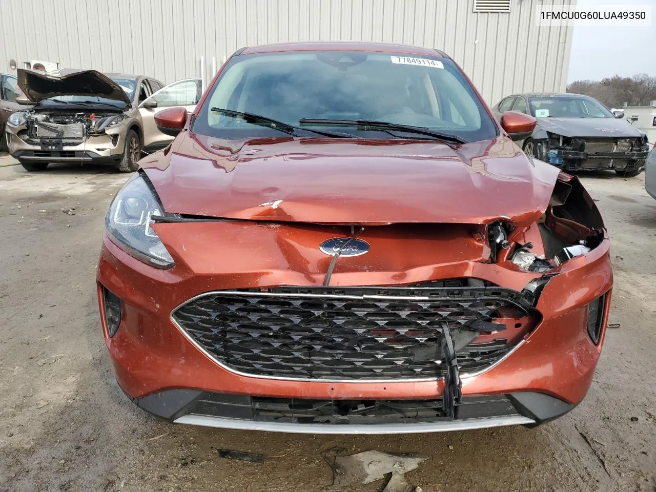 2020 Ford Escape Se VIN: 1FMCU0G60LUA49350 Lot: 77849114