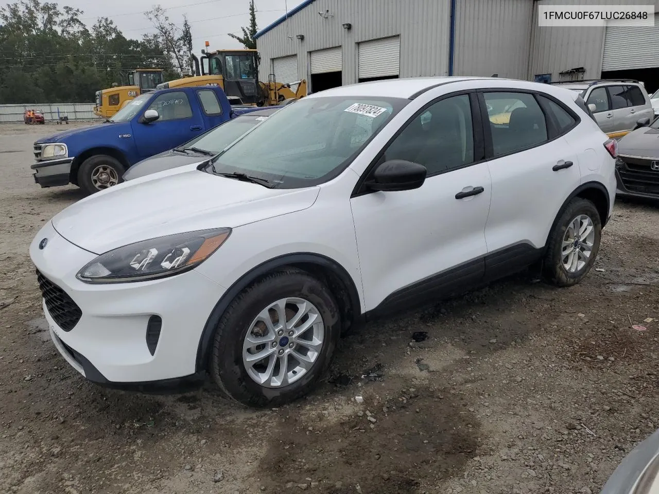 2020 Ford Escape S VIN: 1FMCU0F67LUC26848 Lot: 78097824