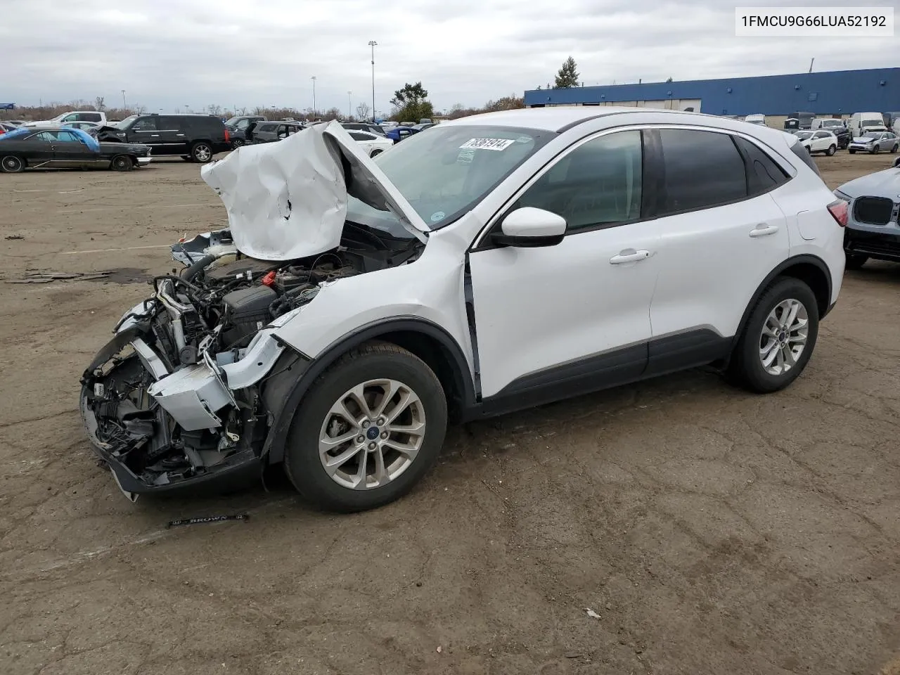 2020 Ford Escape Se VIN: 1FMCU9G66LUA52192 Lot: 78361914