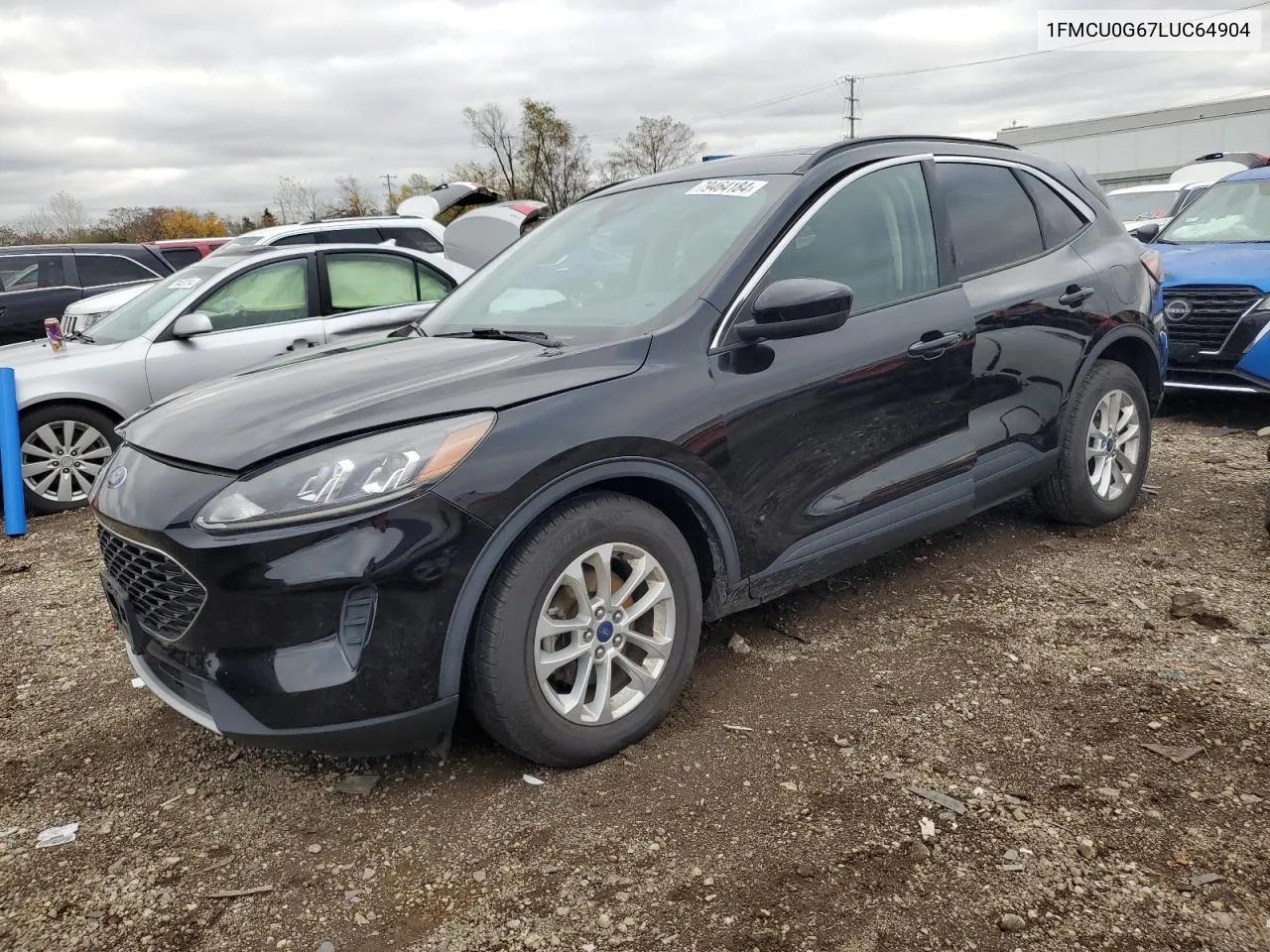 2020 Ford Escape Se VIN: 1FMCU0G67LUC64904 Lot: 79464184