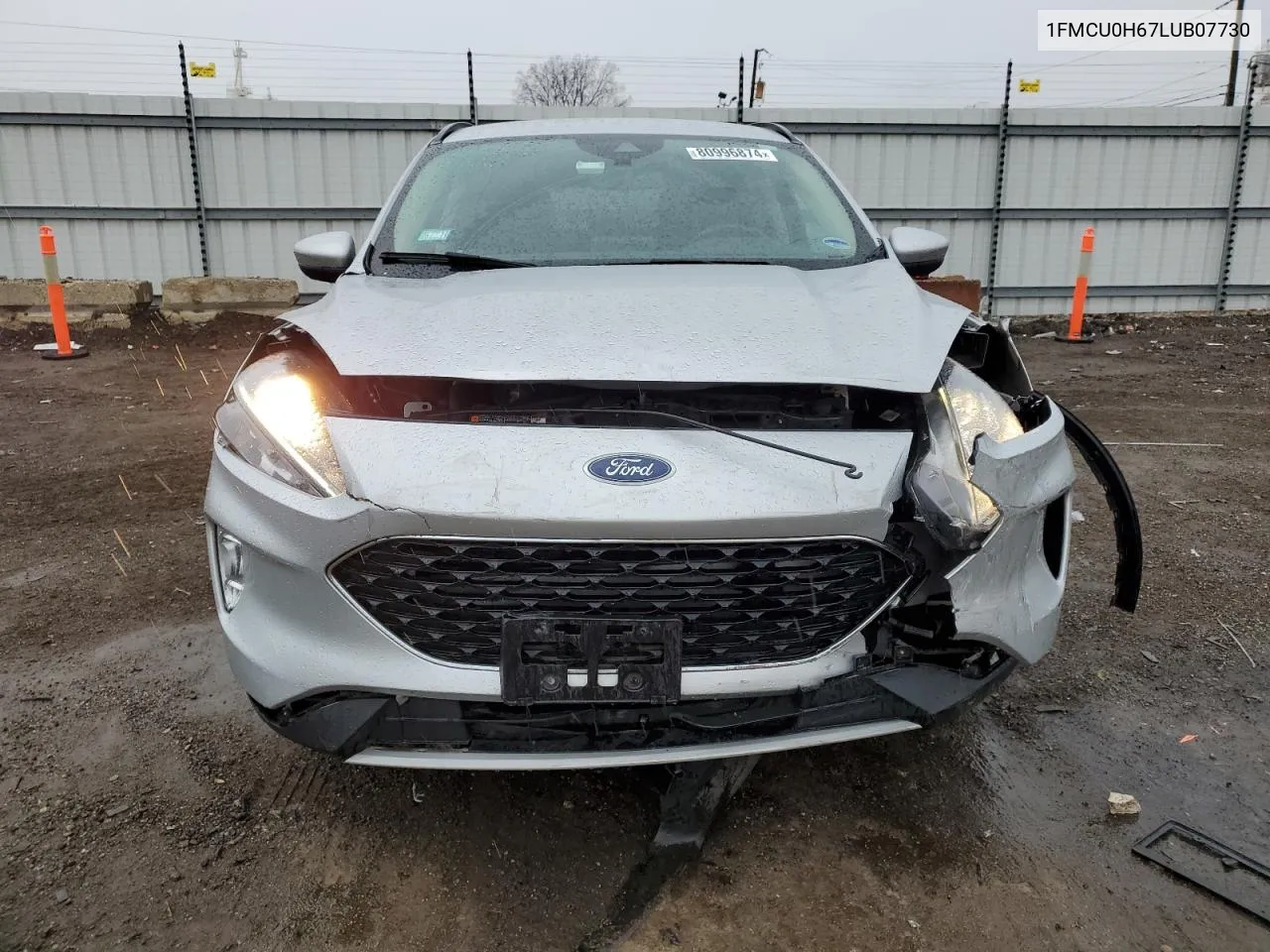 2020 Ford Escape Sel VIN: 1FMCU0H67LUB07730 Lot: 80996874