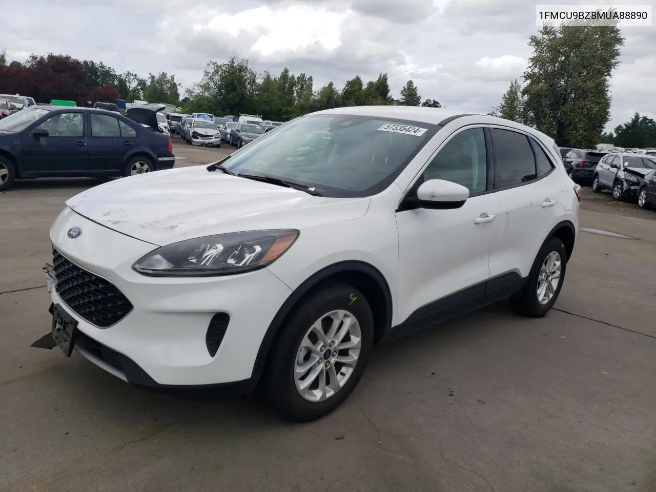 2021 Ford Escape Se VIN: 1FMCU9BZ8MUA88890 Lot: 57335424