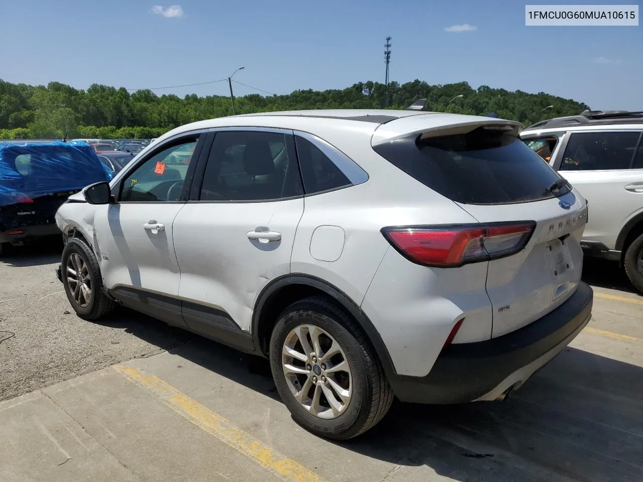 2021 Ford Escape Se VIN: 1FMCU0G60MUA10615 Lot: 58161154