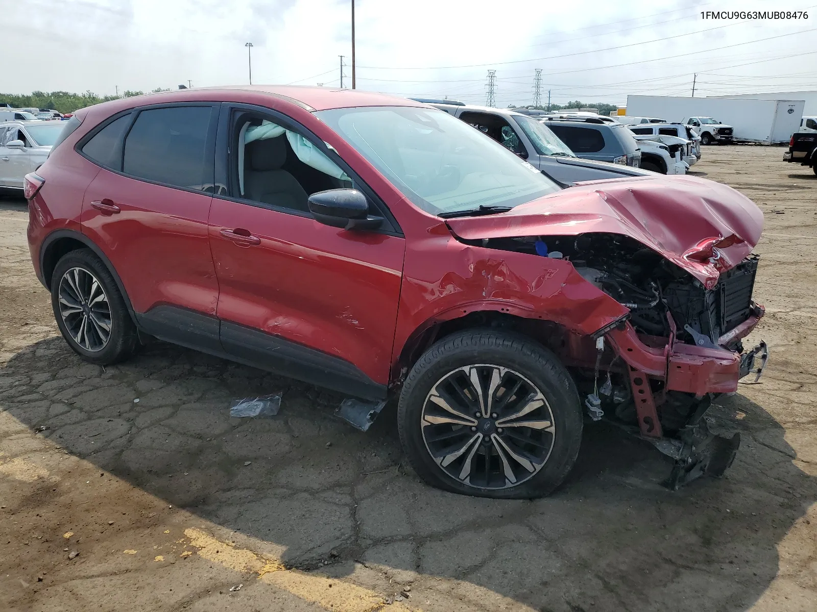 2021 Ford Escape Se VIN: 1FMCU9G63MUB08476 Lot: 64047954