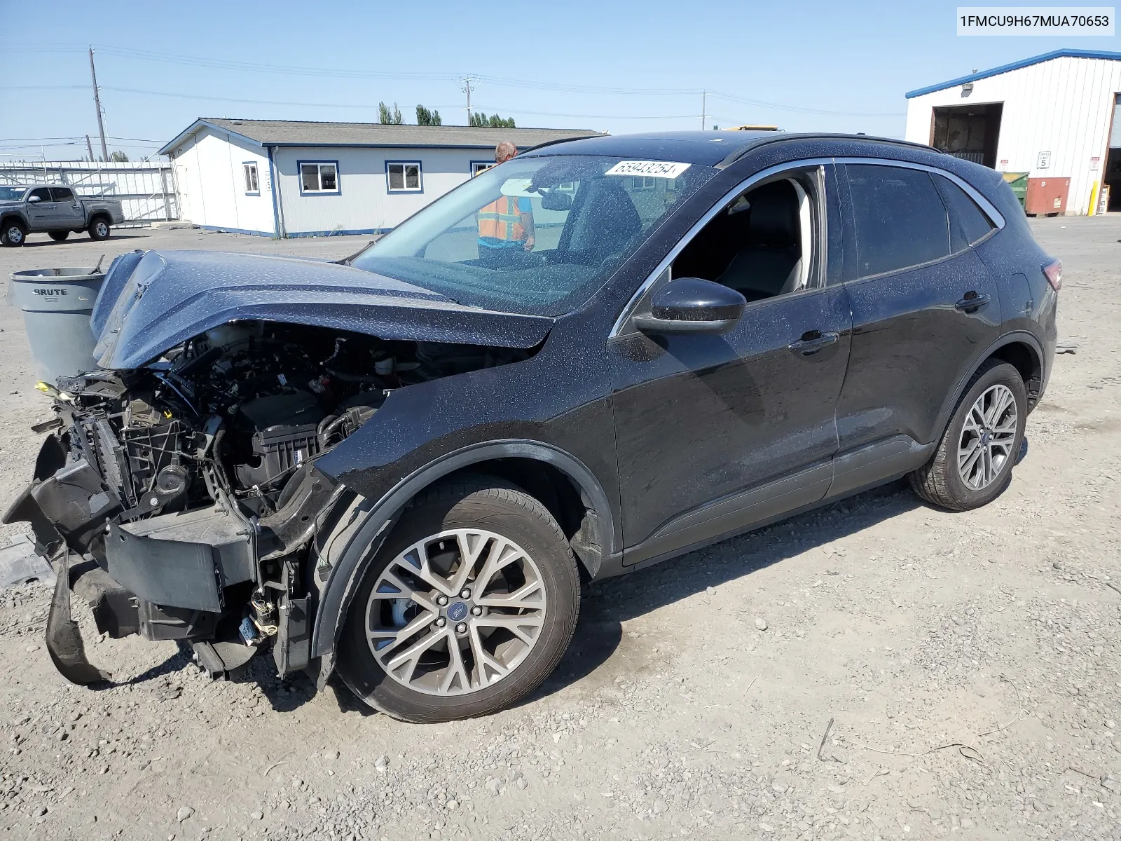 2021 Ford Escape Sel VIN: 1FMCU9H67MUA70653 Lot: 65943254