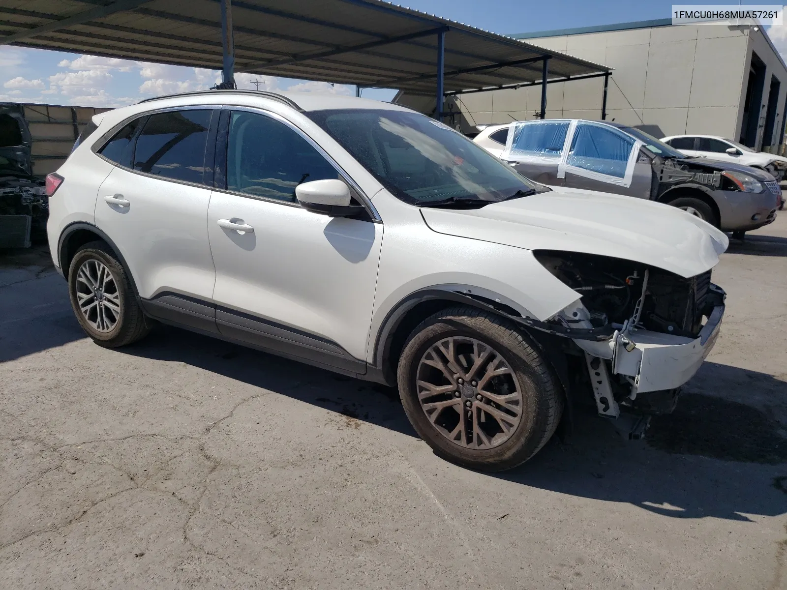 2021 Ford Escape Sel VIN: 1FMCU0H68MUA57261 Lot: 67665064