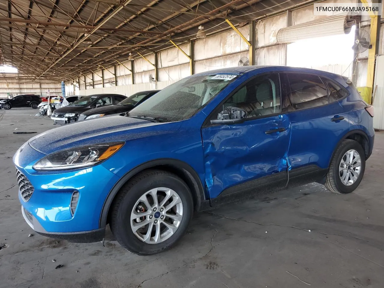 2021 Ford Escape S VIN: 1FMCU0F66MUA95168 Lot: 68452574