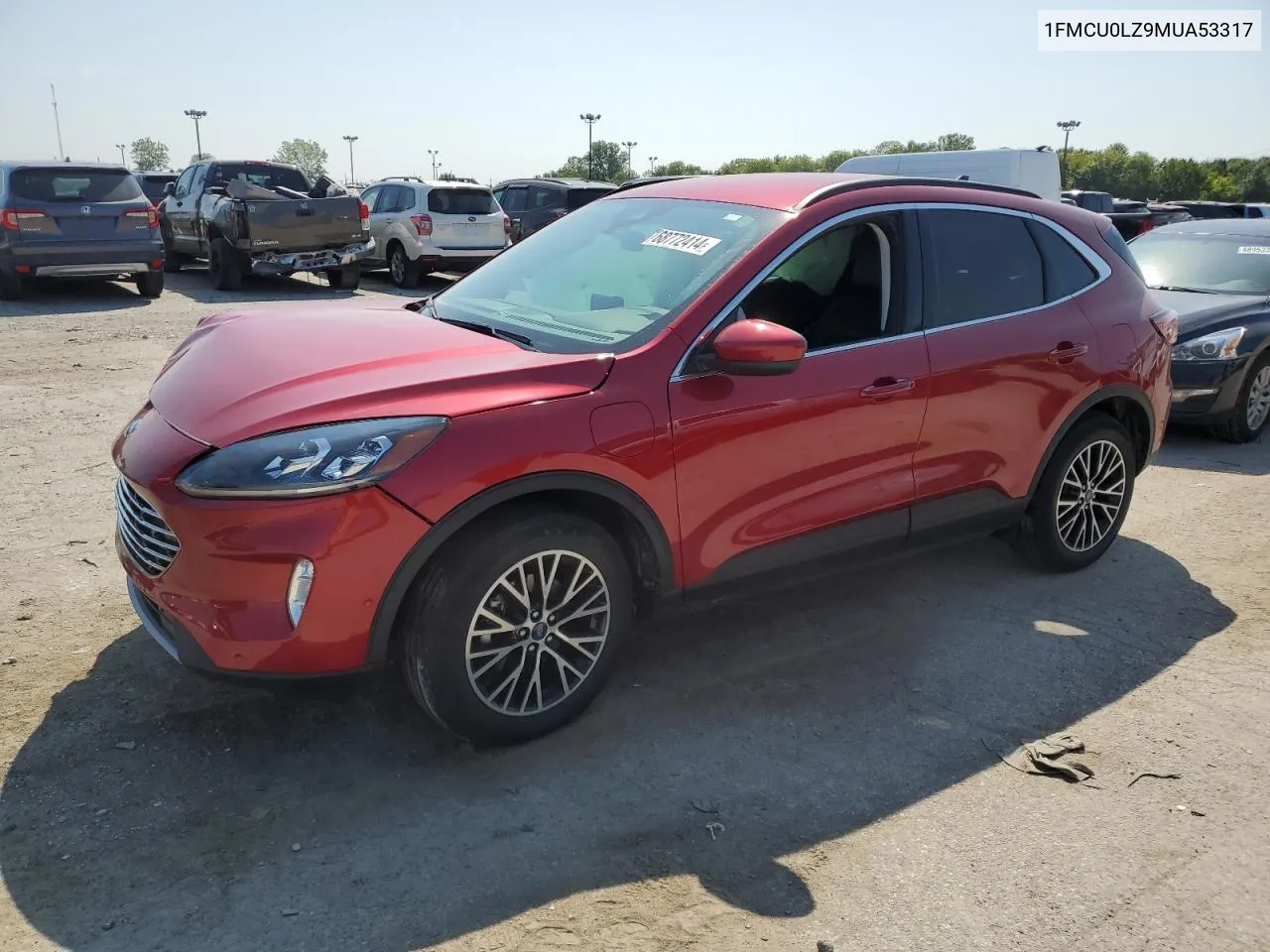 2021 Ford Escape Titanium VIN: 1FMCU0LZ9MUA53317 Lot: 68772414