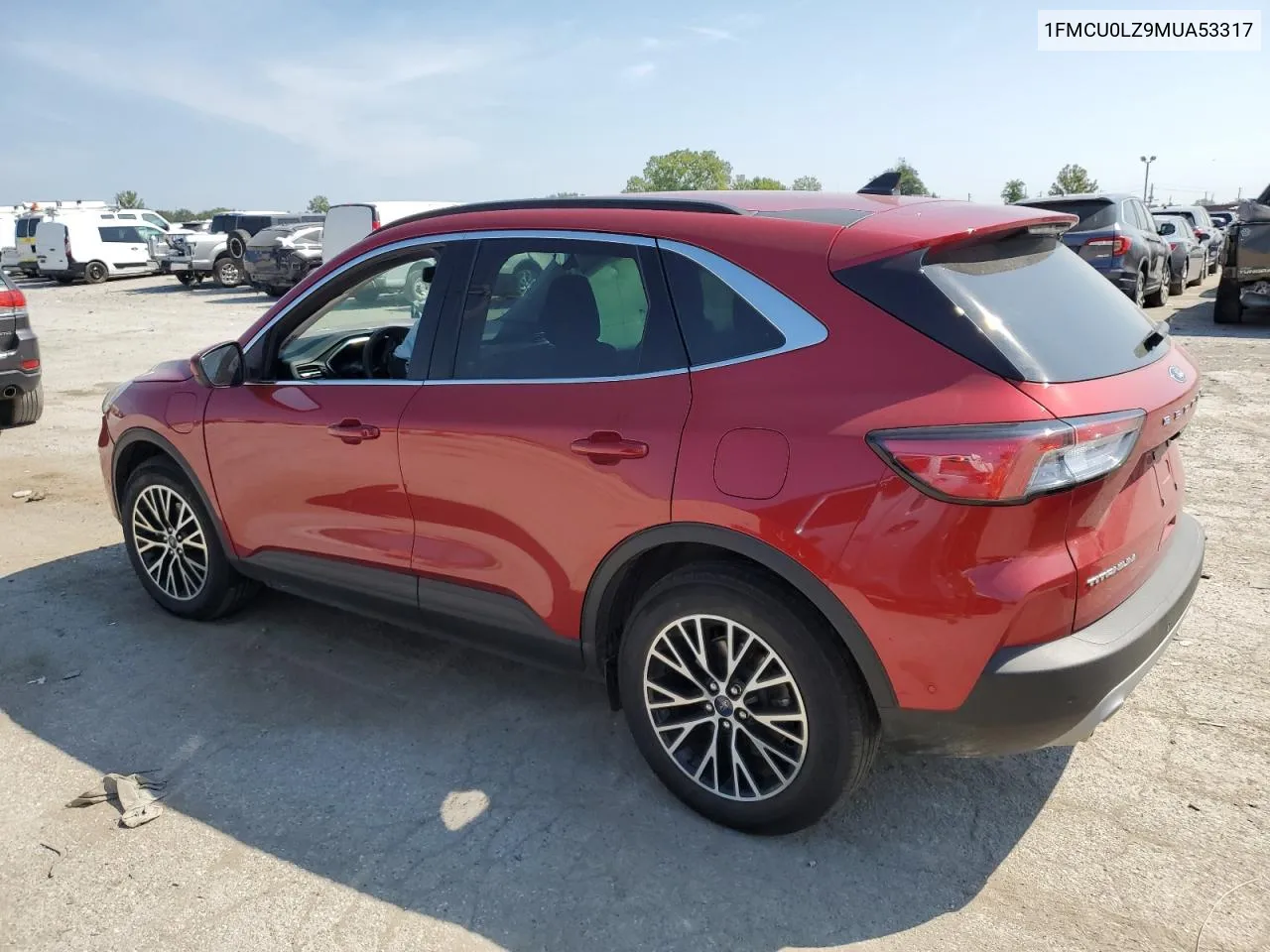 2021 Ford Escape Titanium VIN: 1FMCU0LZ9MUA53317 Lot: 68772414