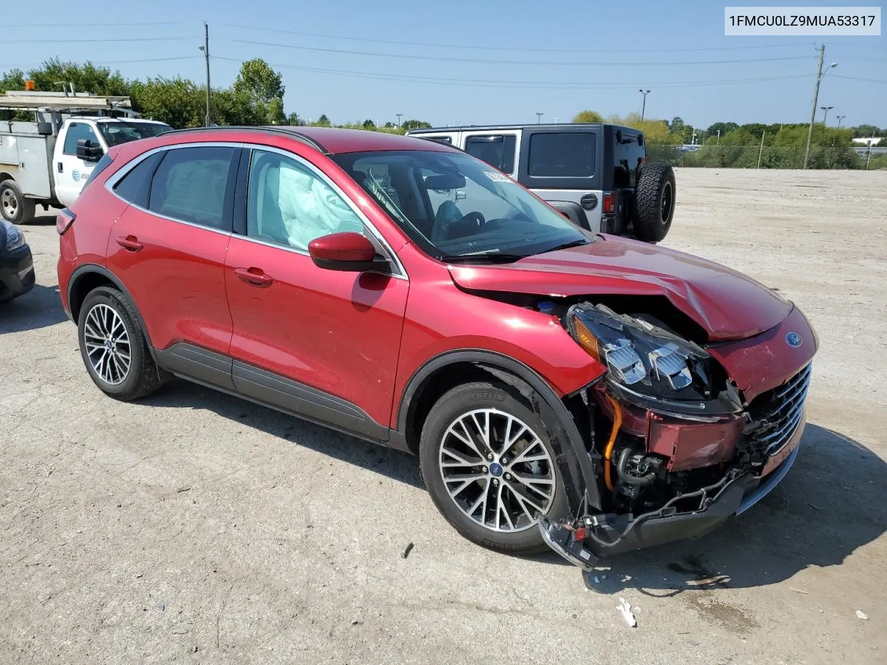 2021 Ford Escape Titanium VIN: 1FMCU0LZ9MUA53317 Lot: 68772414