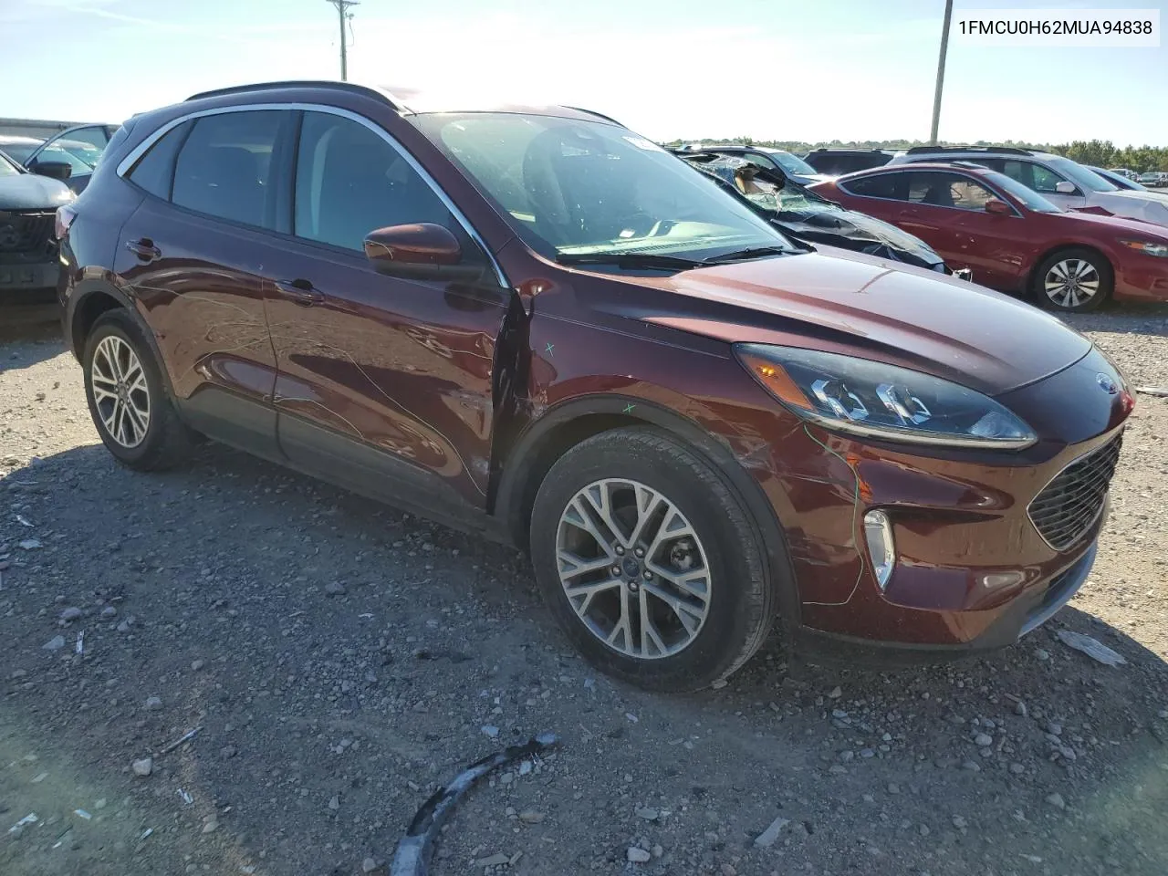 2021 Ford Escape Sel VIN: 1FMCU0H62MUA94838 Lot: 70267844