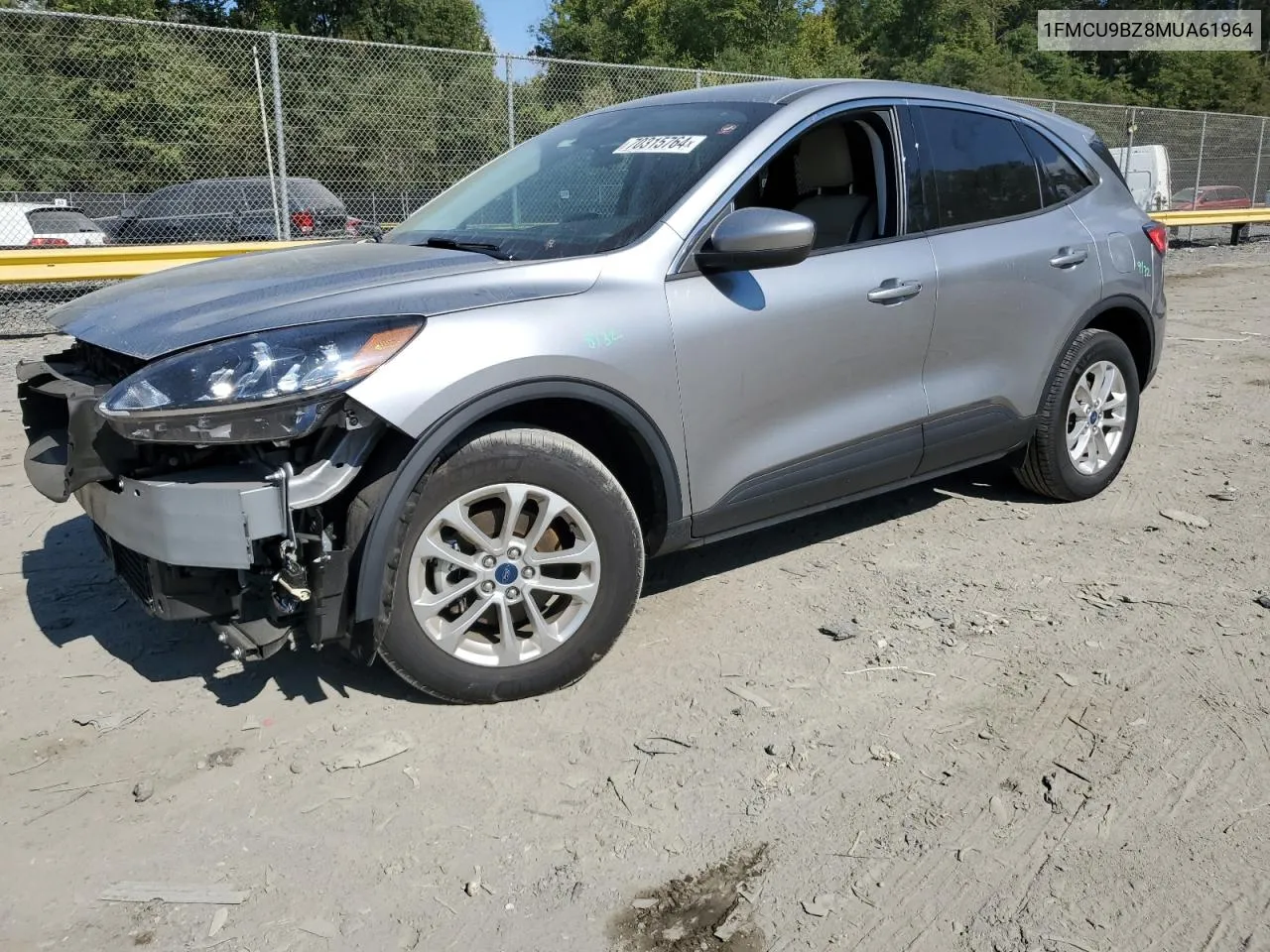 2021 Ford Escape Se VIN: 1FMCU9BZ8MUA61964 Lot: 70315764