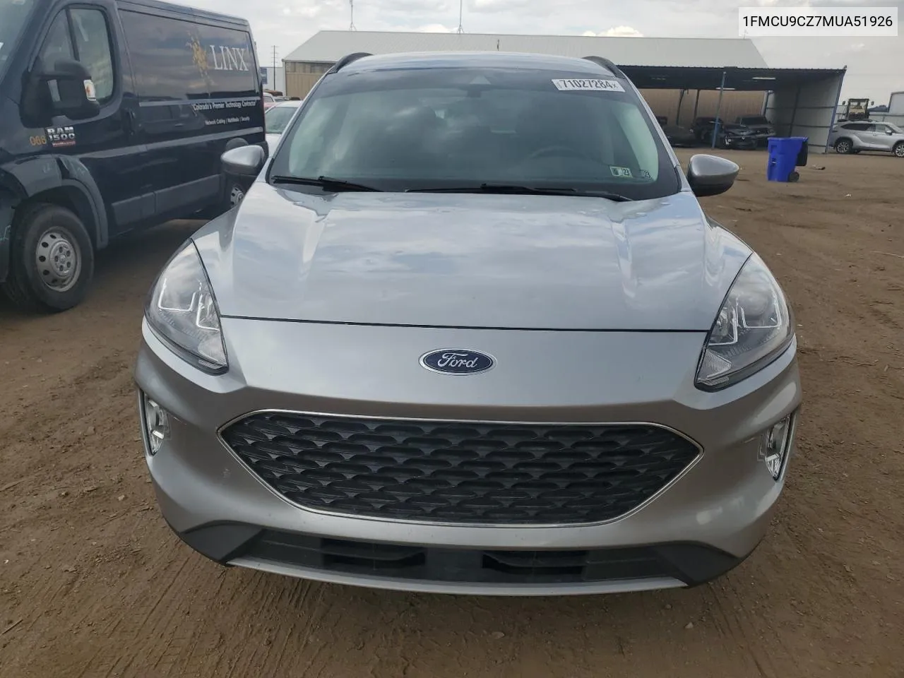 2021 Ford Escape Sel VIN: 1FMCU9CZ7MUA51926 Lot: 71027284