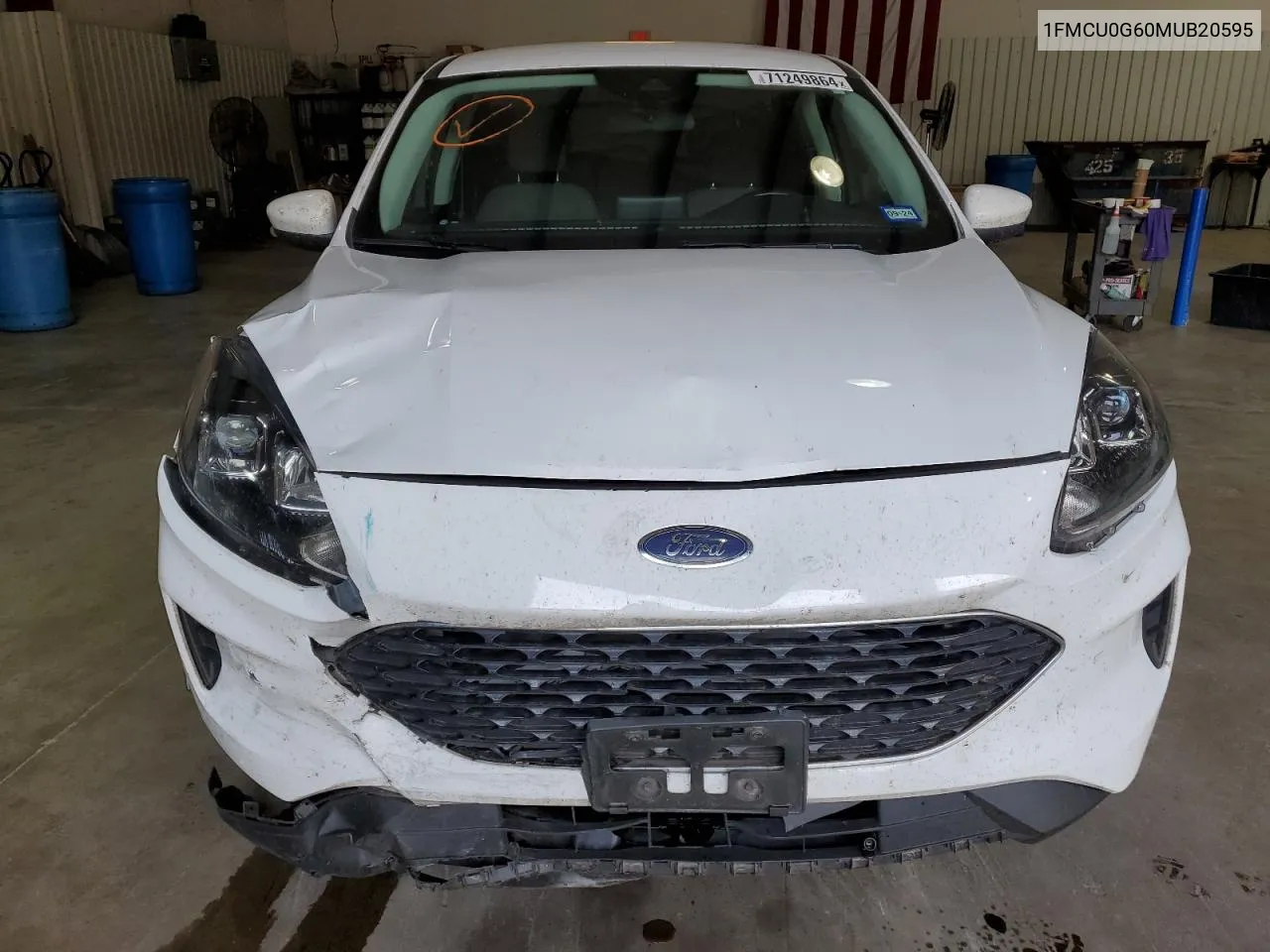 2021 Ford Escape Se VIN: 1FMCU0G60MUB20595 Lot: 71249864