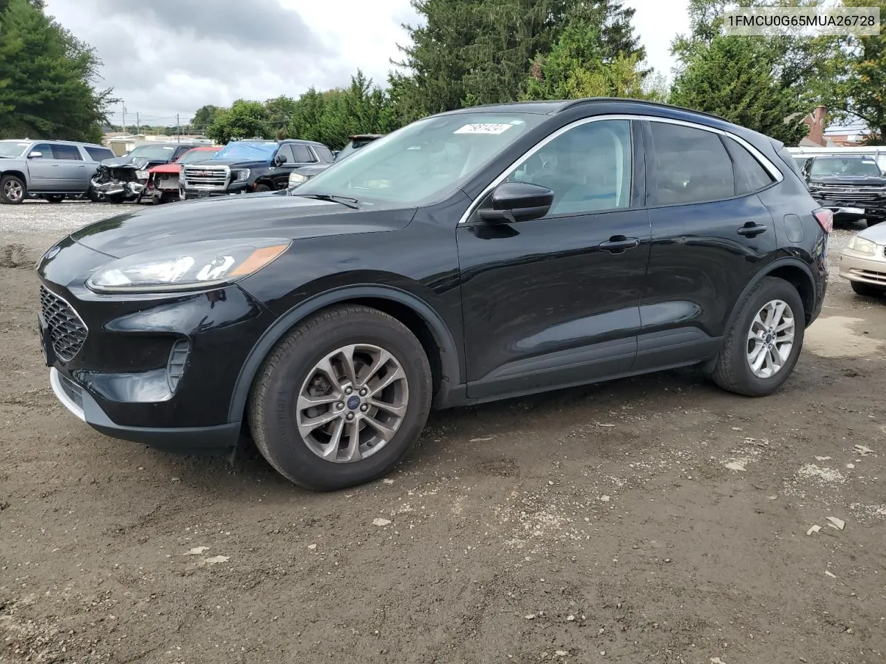 2021 Ford Escape Se VIN: 1FMCU0G65MUA26728 Lot: 71981424