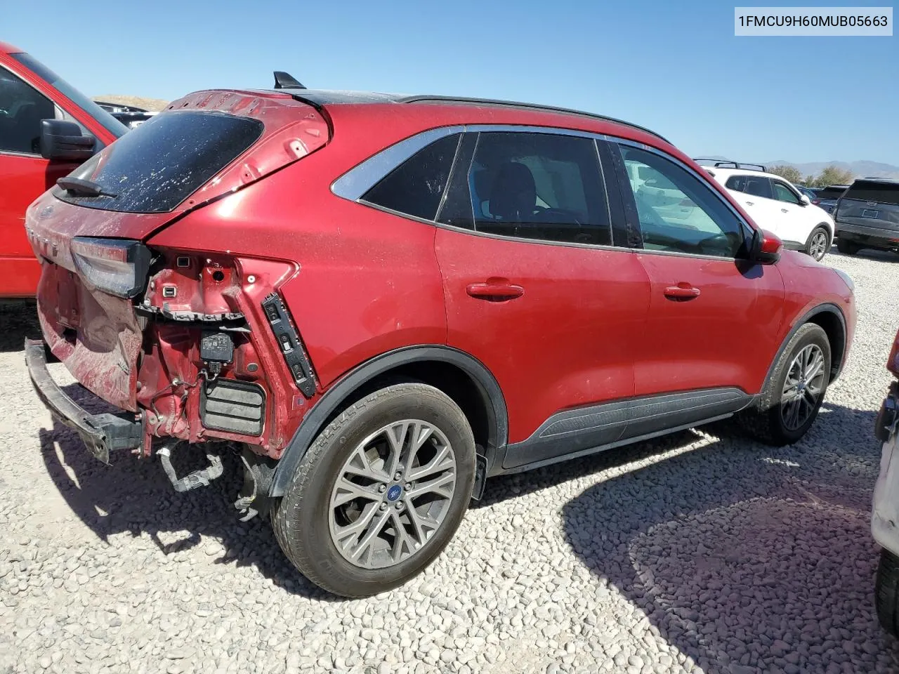 2021 Ford Escape Sel VIN: 1FMCU9H60MUB05663 Lot: 72619014