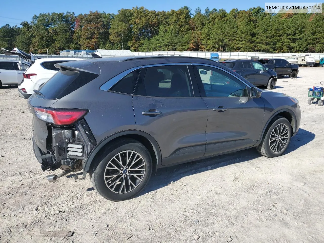 2021 Ford Escape Sel VIN: 1FMCU0KZ1MUA70114 Lot: 73149674