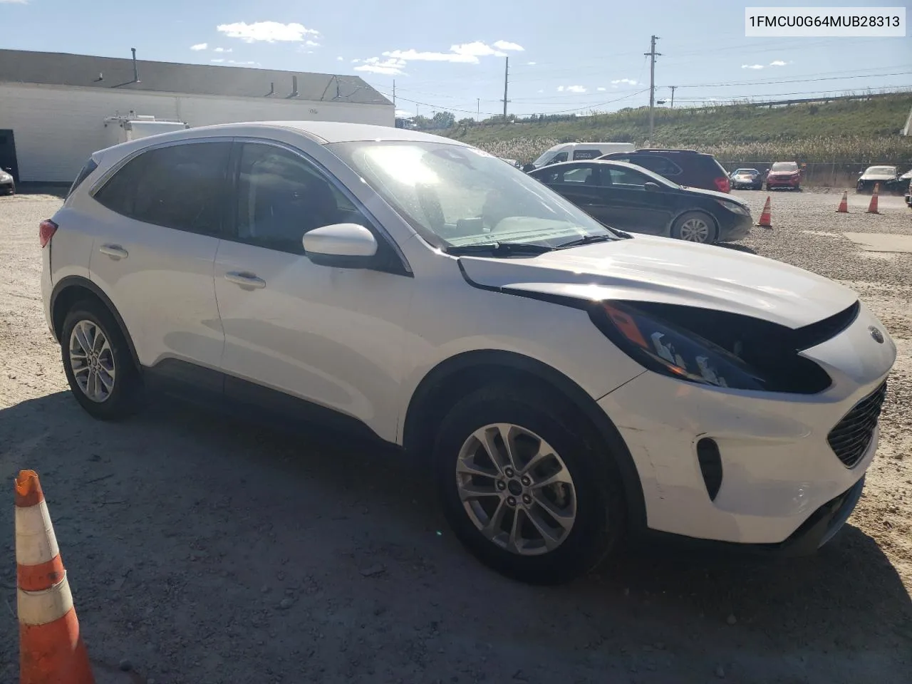 2021 Ford Escape Se VIN: 1FMCU0G64MUB28313 Lot: 75494524