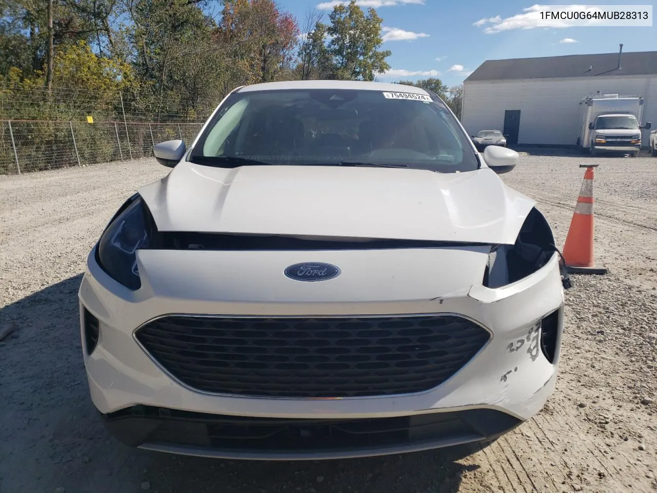 2021 Ford Escape Se VIN: 1FMCU0G64MUB28313 Lot: 75494524