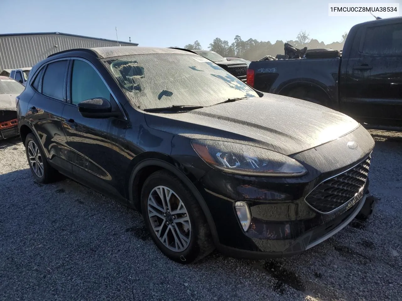 2021 Ford Escape Sel VIN: 1FMCU0CZ8MUA38534 Lot: 75689394