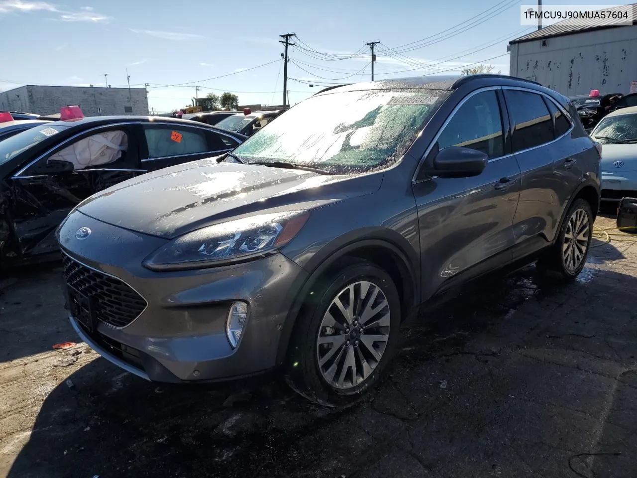 2021 Ford Escape Titanium VIN: 1FMCU9J90MUA57604 Lot: 76159584