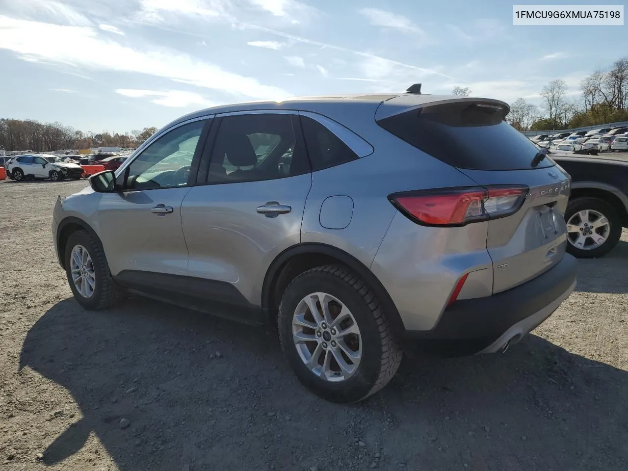 2021 Ford Escape Se VIN: 1FMCU9G6XMUA75198 Lot: 77282784