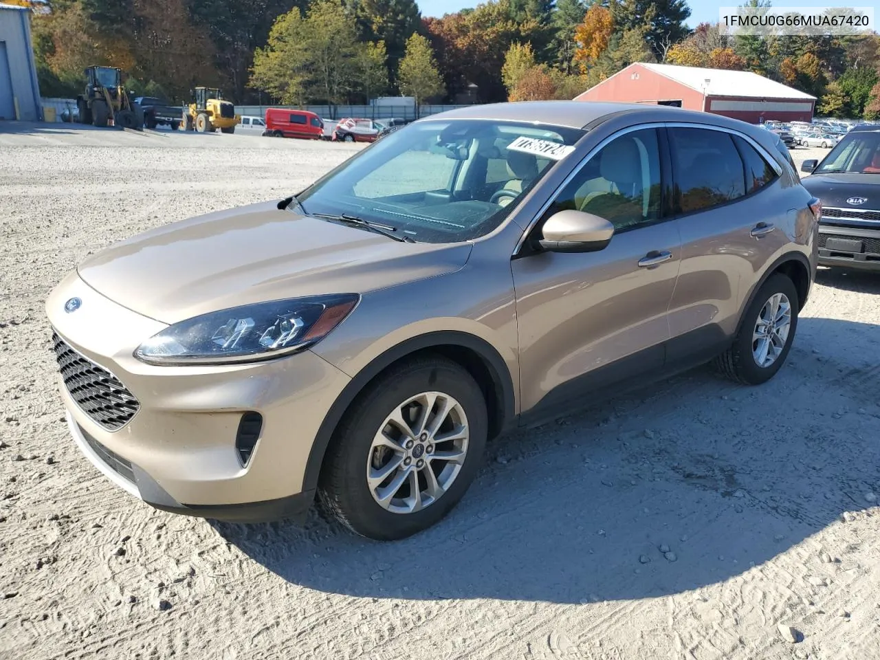 2021 Ford Escape Se VIN: 1FMCU0G66MUA67420 Lot: 77365724