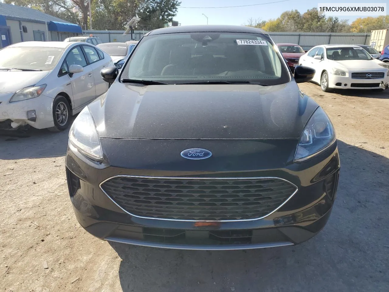 2021 Ford Escape Se VIN: 1FMCU9G6XMUB03078 Lot: 77824334