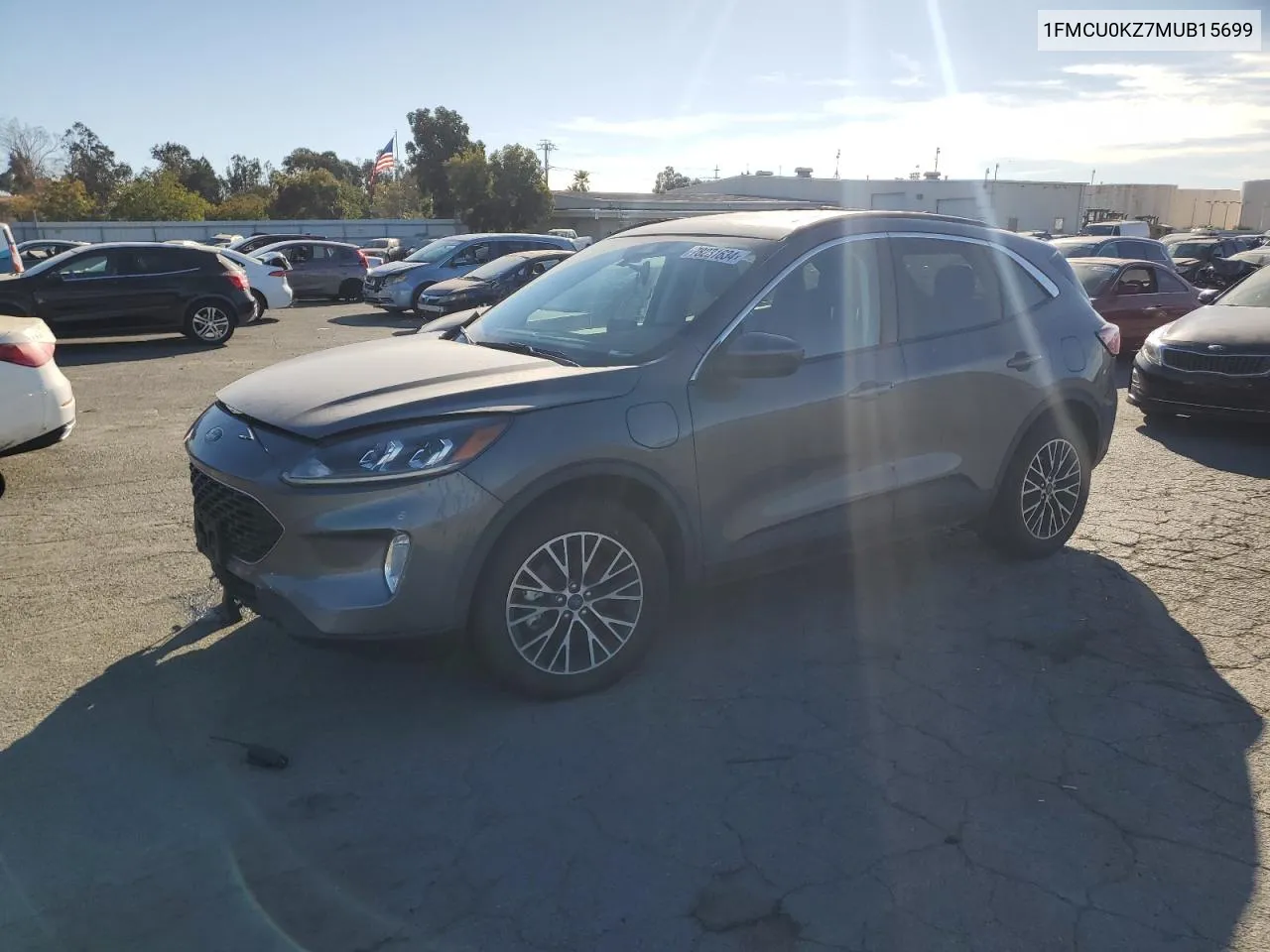 2021 Ford Escape Sel VIN: 1FMCU0KZ7MUB15699 Lot: 78231634