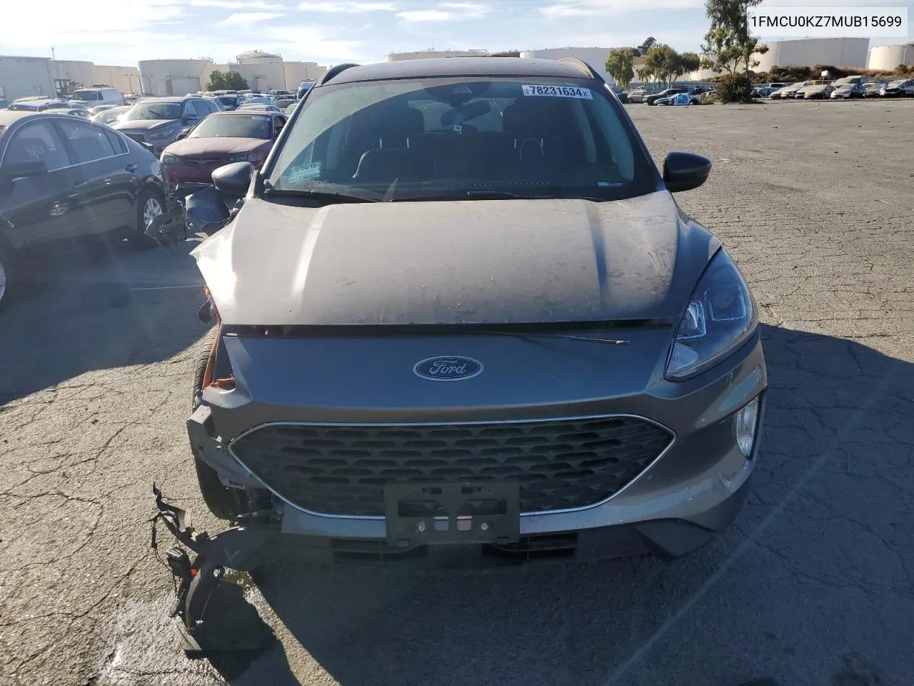 2021 Ford Escape Sel VIN: 1FMCU0KZ7MUB15699 Lot: 78231634