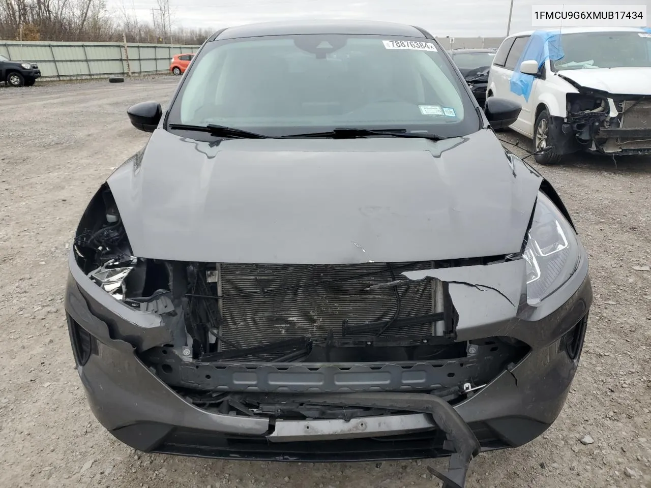 2021 Ford Escape Se VIN: 1FMCU9G6XMUB17434 Lot: 78876384