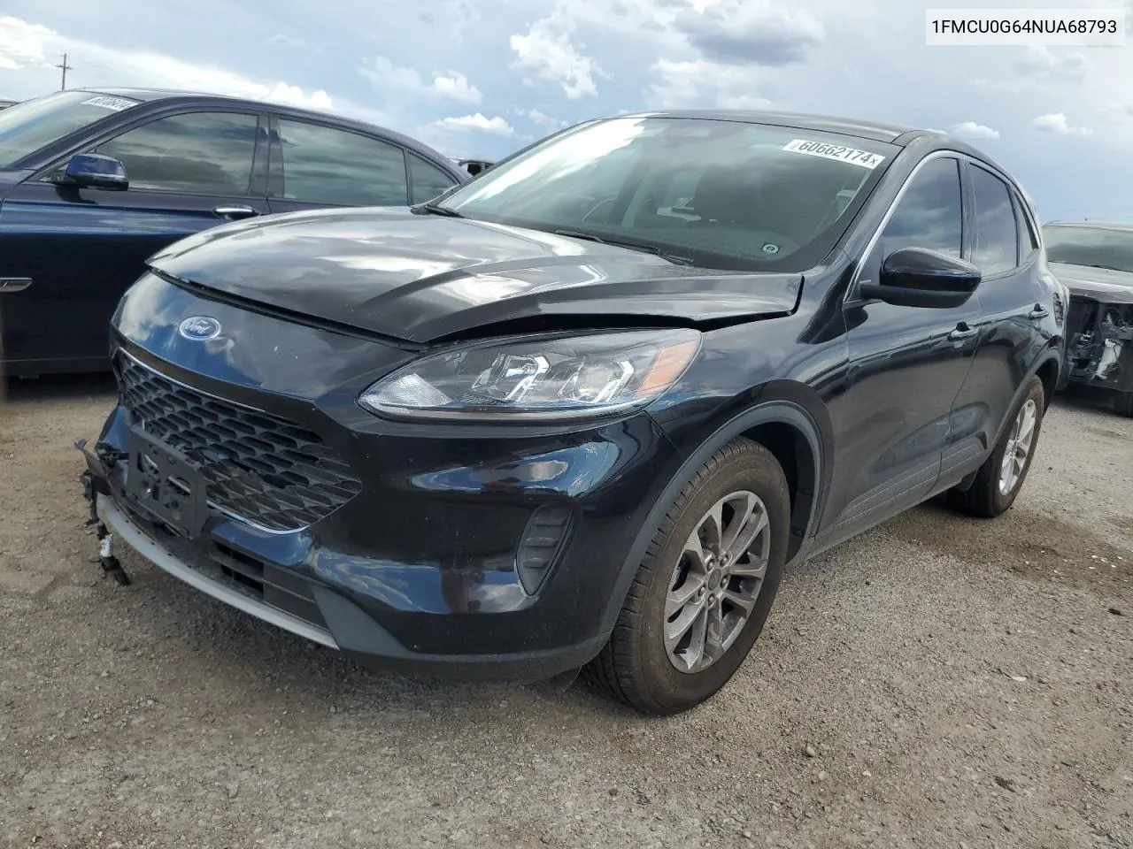 2022 Ford Escape Se VIN: 1FMCU0G64NUA68793 Lot: 60662174