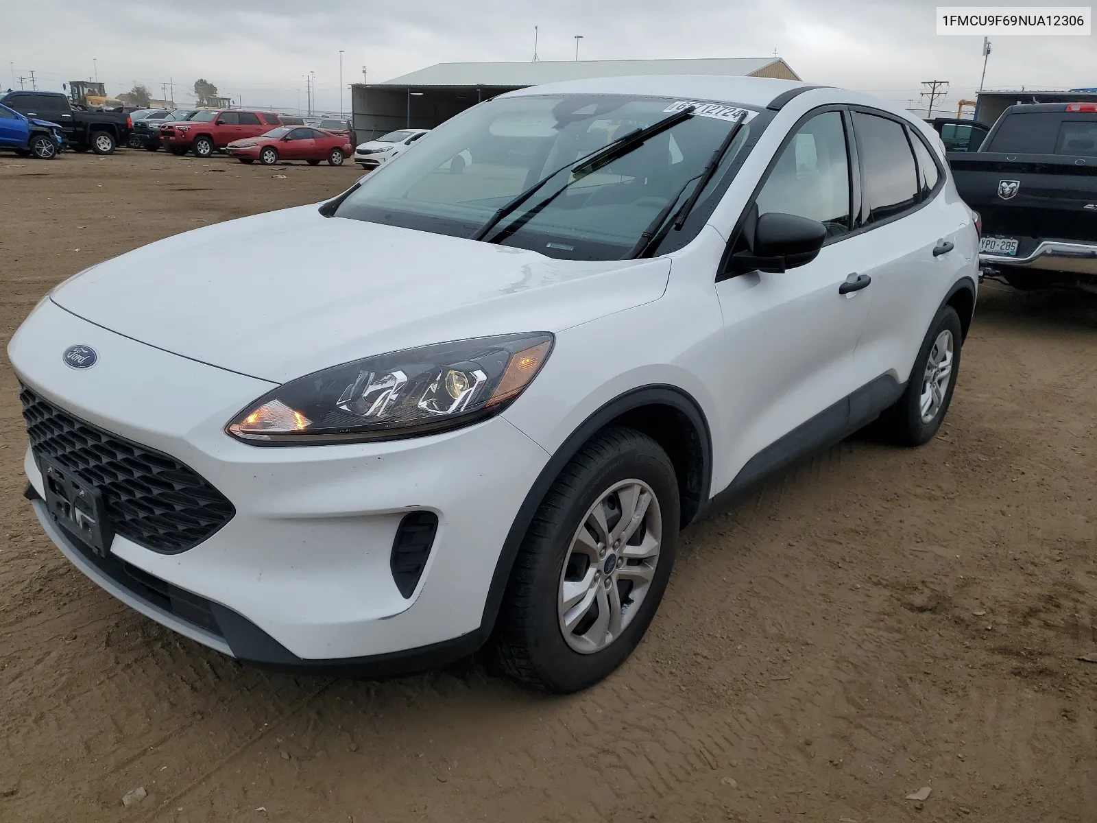 2022 Ford Escape S VIN: 1FMCU9F69NUA12306 Lot: 65712724