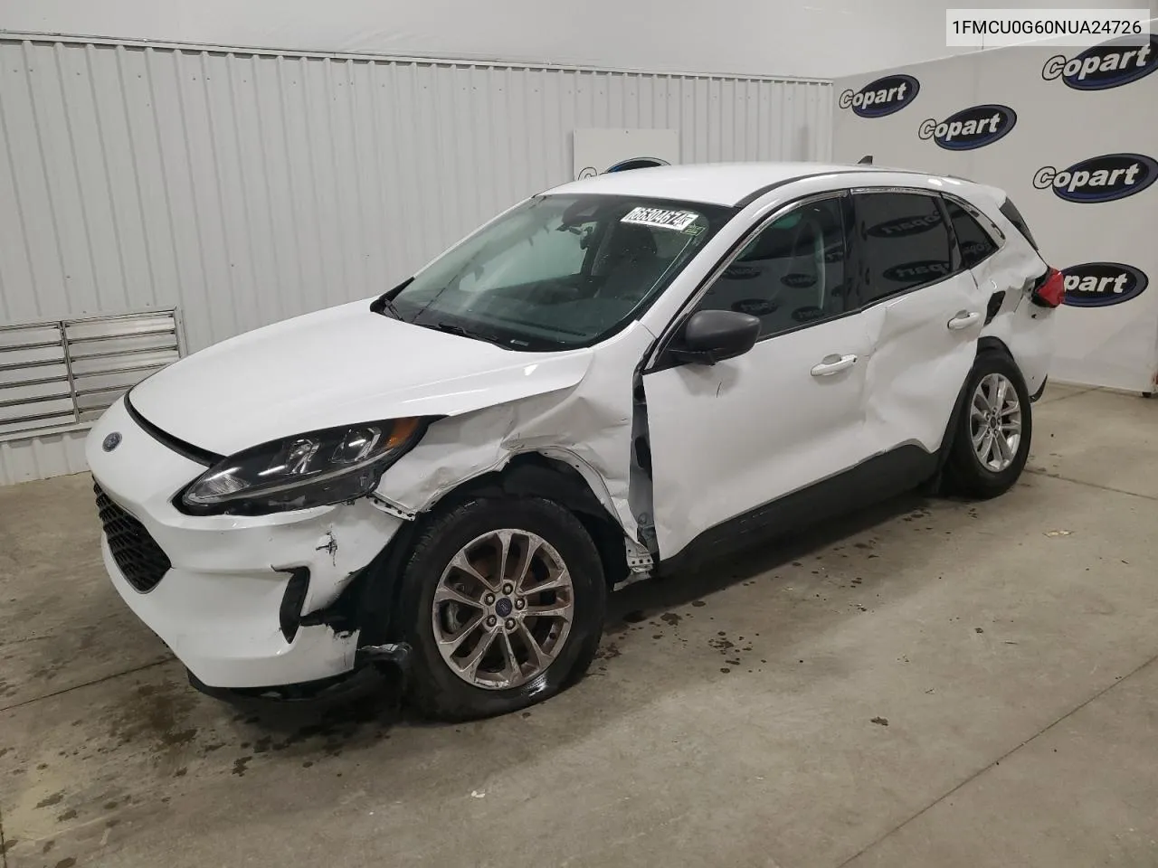 2022 Ford Escape Se VIN: 1FMCU0G60NUA24726 Lot: 66304674