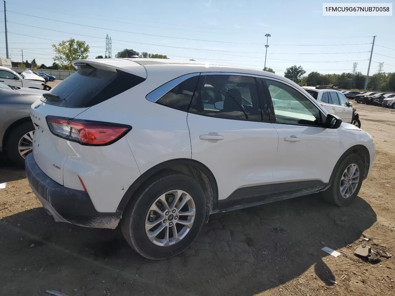 2022 Ford Escape Se VIN: 1FMCU9G67NUB70058 Lot: 71375304