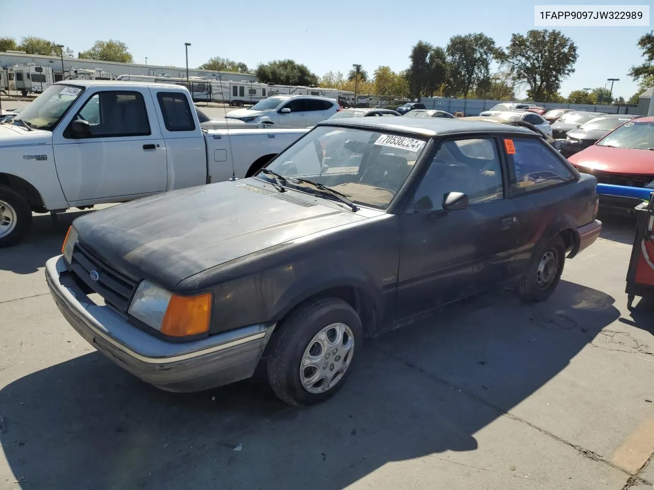 1FAPP9097JW322989 1988 Ford Escort Pony