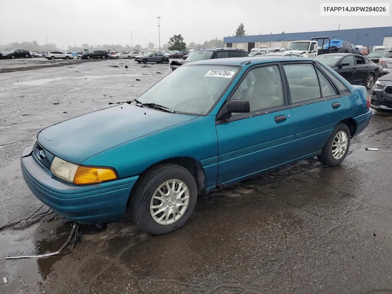 1993 Ford Escort Lx VIN: 1FAPP14JXPW284026 Lot: 72974784