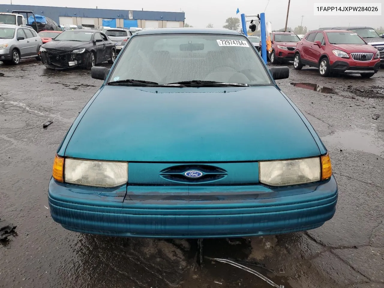 1993 Ford Escort Lx VIN: 1FAPP14JXPW284026 Lot: 72974784