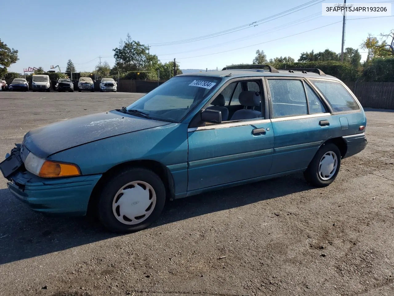 1993 Ford Escort Lx VIN: 3FAPP15J4PR193206 Lot: 73037934