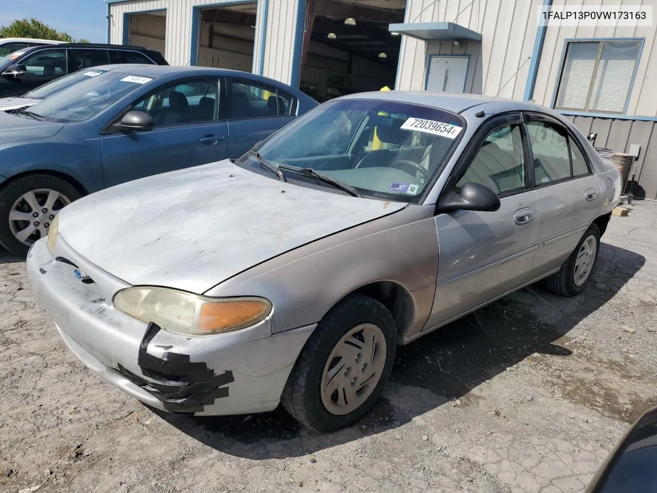 1997 Ford Escort Lx VIN: 1FALP13P0VW173163 Lot: 72039654