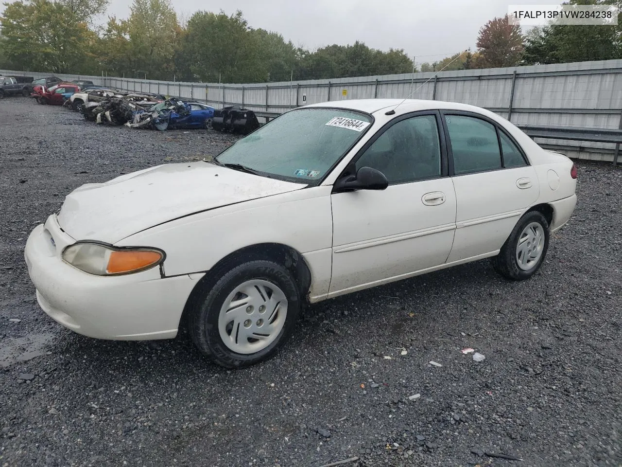 1997 Ford Escort Lx VIN: 1FALP13P1VW284238 Lot: 72416644